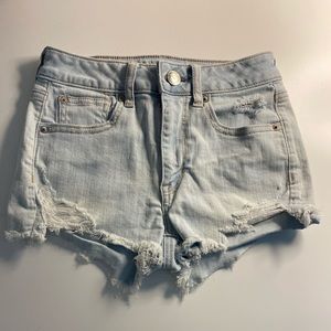 American Eagle Light Wash Jean Shorts
